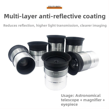 Širokouhlý okulár pre astronomický ďalekohľad – ohniskové dĺžky 4/10/20/25 mm, vysokodefiníčná zväčšovacia šošovka