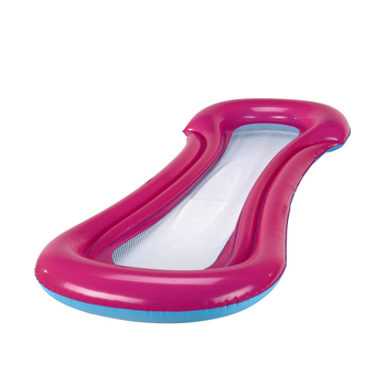 Felfújható gyerekeknek készült úszó matrac hálóval és összecsukható fekvőfelülettel (PVC 0,25 mm; mintázat: rajzfilm; úszáshoz és vízben sétáláshoz)