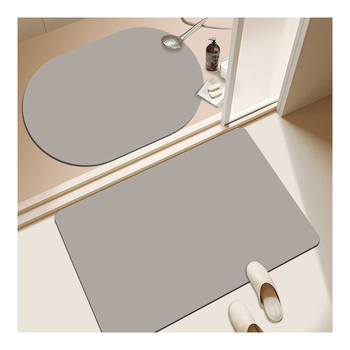 Диатомова глина подложка за баня, плетена, квадратна, машино пране, нехлъзгаща се, подходяща за баня, всекидневна, спалня, кухня