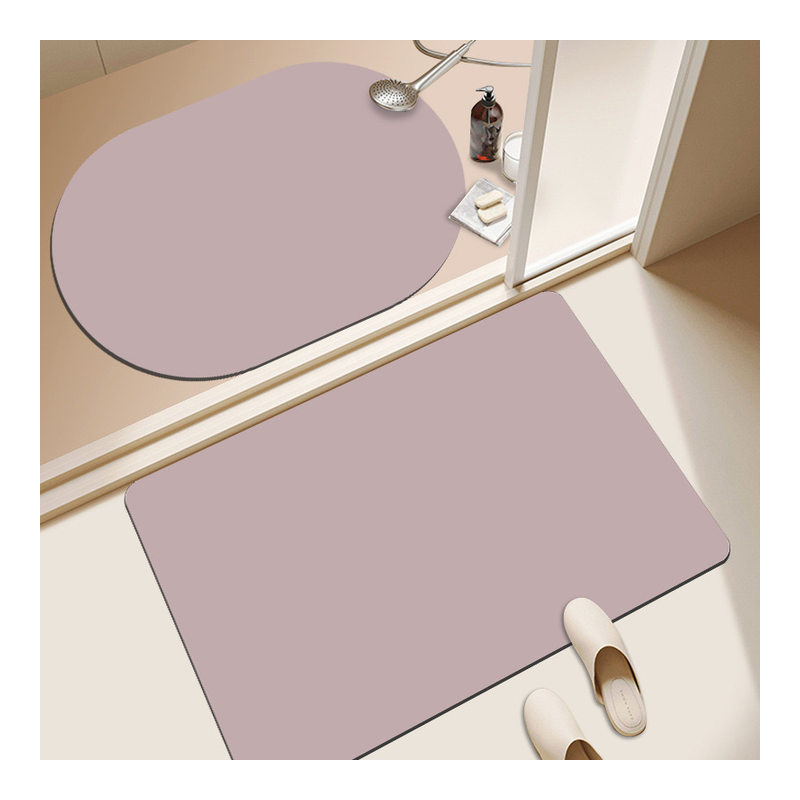 Диатомова глина подложка за баня, плетена, квадратна, машино пране, нехлъзгаща се, подходяща за баня, всекидневна, спалня, кухня