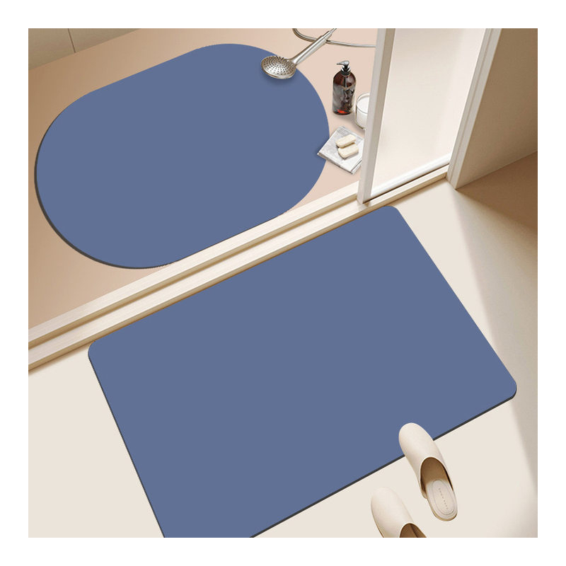 Диатомова глина подложка за баня, плетена, квадратна, машино пране, нехлъзгаща се, подходяща за баня, всекидневна, спалня, кухня