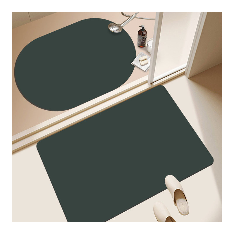 Диатомова глина подложка за баня, плетена, квадратна, машино пране, нехлъзгаща се, подходяща за баня, всекидневна, спалня, кухня