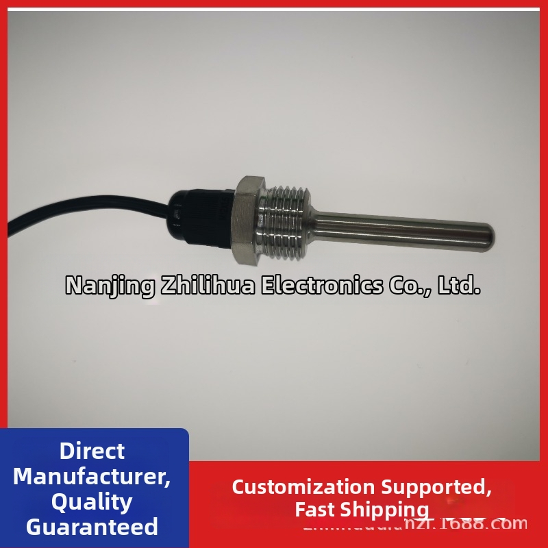 DS18B20 vodotesný digitálny senzor teploty s G1/2 závitom, nerezová sonda M10, montáž 6x50mm