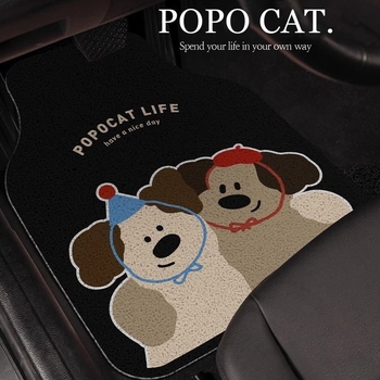 Подложка за пода на автомобил за шофьорското място, едно парче, устойчива на петна, PVC антиплъзгаща, универсална