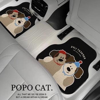 Подложка за пода на автомобил за шофьорското място, едно парче, устойчива на петна, PVC антиплъзгаща, универсална