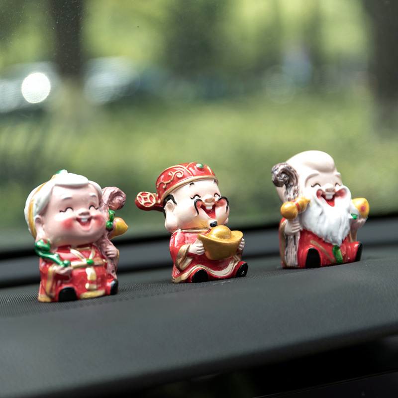 Automobilska ukrasna figurica od smole – motiv rođendana za starije osobe, bonsai inspirirana dekorativna figura, poklon predmet (Materijal: smola; Kategorija: Poklon; Prigode: Rođendan; Odnos: Par, Stariji)