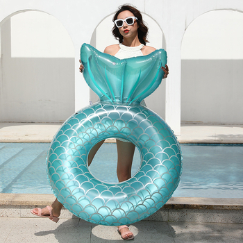 Odrasli napuhani plivački prsten s repom sirene, 110 cm