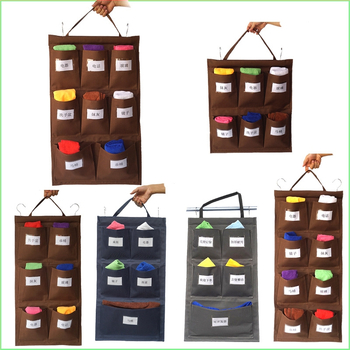 Портативна торба за кърпи от Oxford плат – многофункционално висящо съхранение за дневна, подходяща за окачване на врати и прозорци