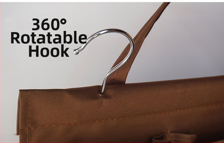 Портативна торба за кърпи от Oxford плат – многофункционално висящо съхранение за дневна, подходяща за окачване на врати и прозорци