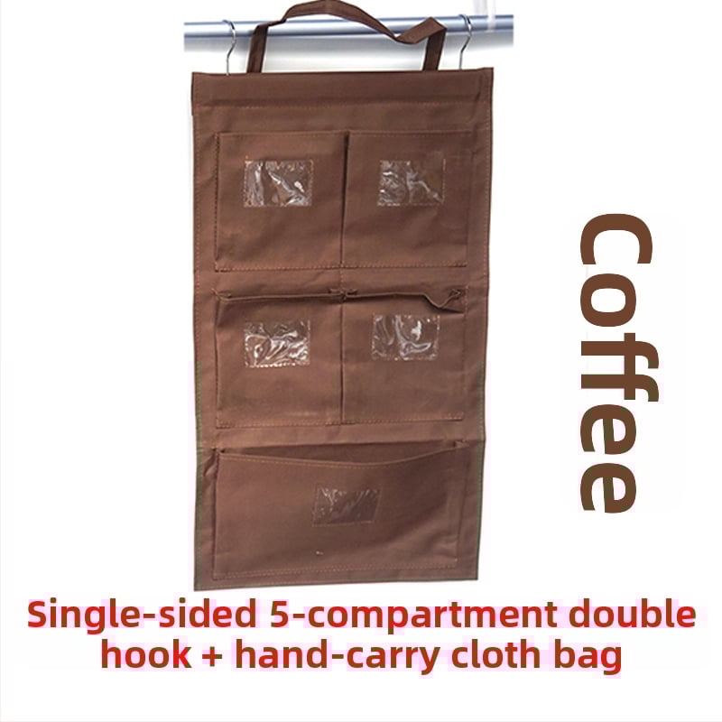 Портативна торба за кърпи от Oxford плат – многофункционално висящо съхранение за дневна, подходяща за окачване на врати и прозорци