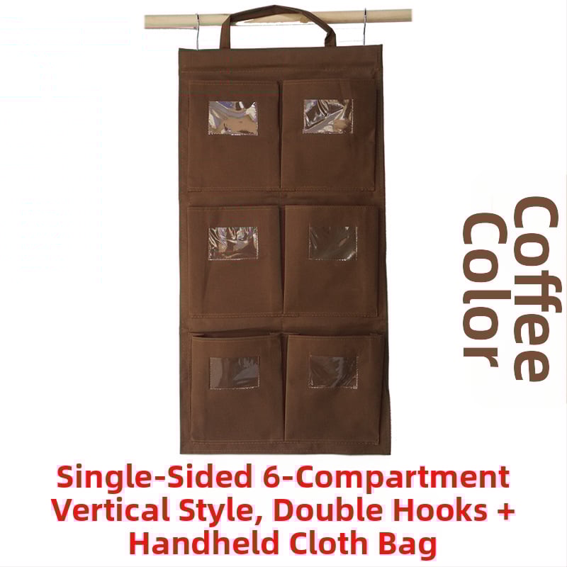 Портативна торба за кърпи от Oxford плат – многофункционално висящо съхранение за дневна, подходяща за окачване на врати и прозорци