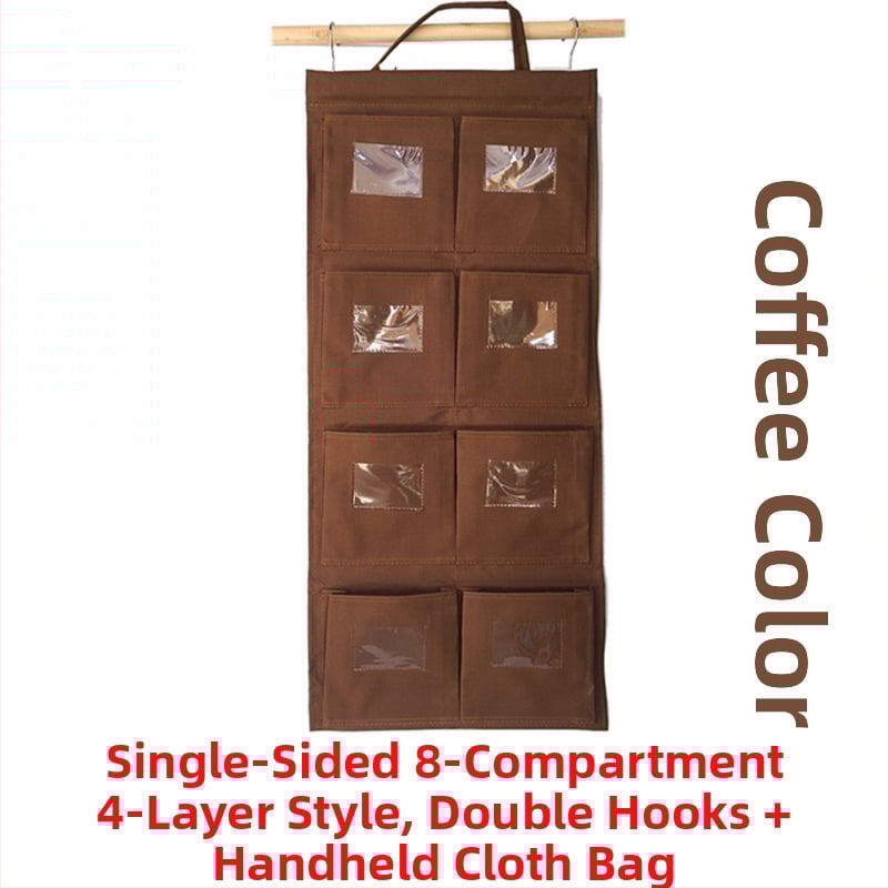 Портативна торба за кърпи от Oxford плат – многофункционално висящо съхранение за дневна, подходяща за окачване на врати и прозорци