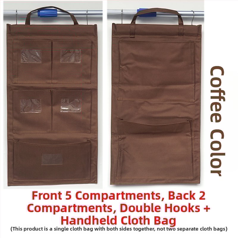 Портативна торба за кърпи от Oxford плат – многофункционално висящо съхранение за дневна, подходяща за окачване на врати и прозорци