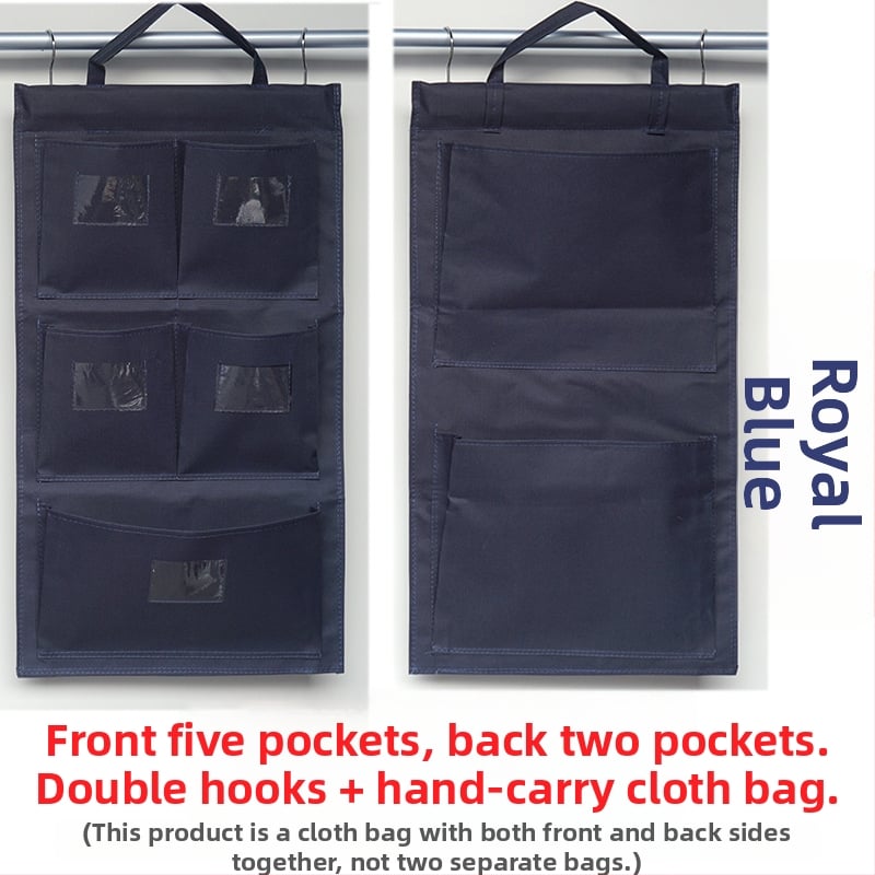 Портативна торба за кърпи от Oxford плат – многофункционално висящо съхранение за дневна, подходяща за окачване на врати и прозорци