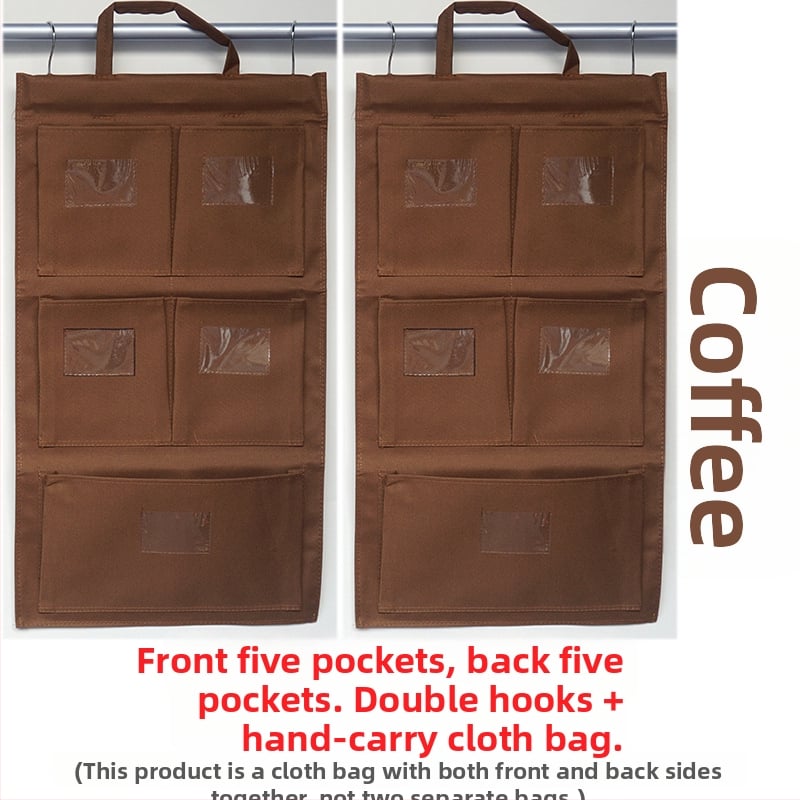 Портативна торба за кърпи от Oxford плат – многофункционално висящо съхранение за дневна, подходяща за окачване на врати и прозорци