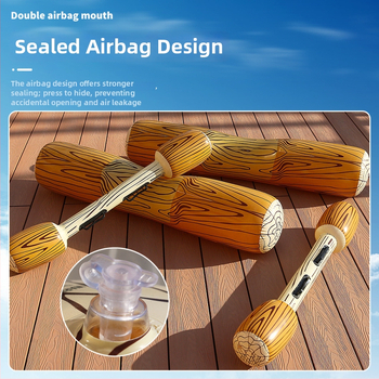 Nafukovacia PVC plávajúca súprava s dreveným vzorom pre vodné hry – Model 123Li, Vek 15–35