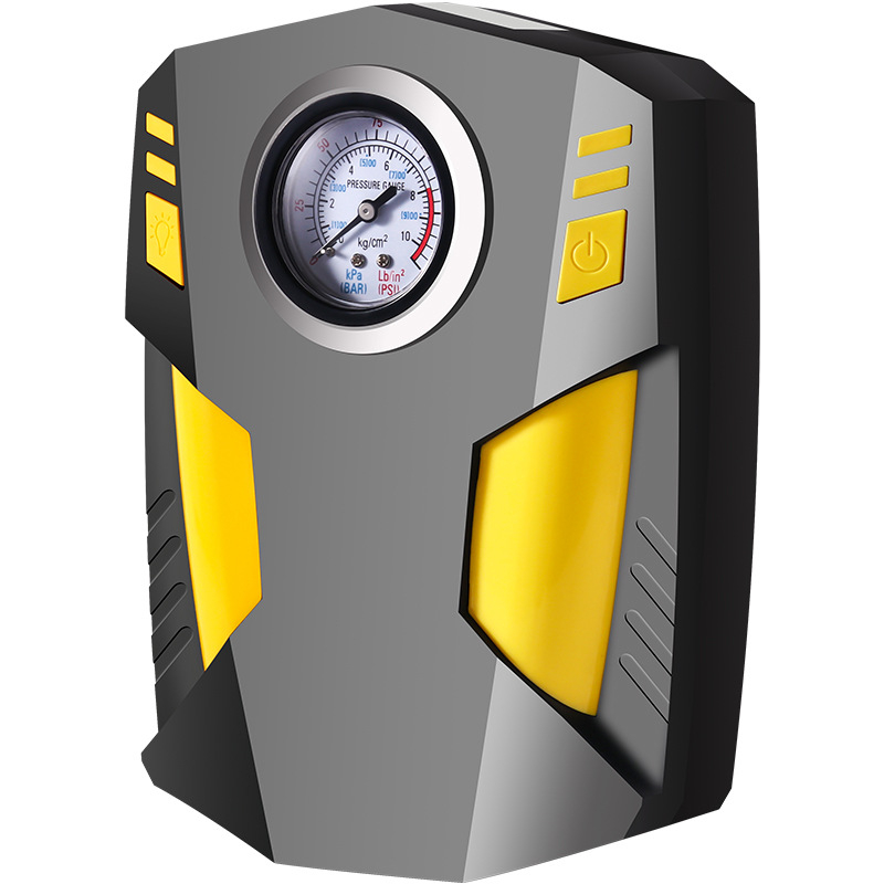 Pompa de aer portabilă pentru mașină, 12V, 120W, 25 L/min, Afișaj digital, Manometru