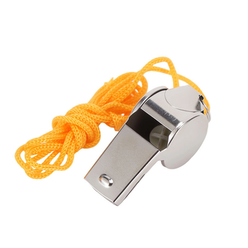 Μεταλλική σφυρίχτρα με κορδόνι, φορητή σφυρίχτρα διαιτητή, προσαρμοσμένο λογότυπο, κουτί 2000 τεμάχια