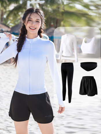 Дамски найлонов дишащ водолазен костюм за гмуркане, Jzme 8521, дълъг ръкав и дълги панталони