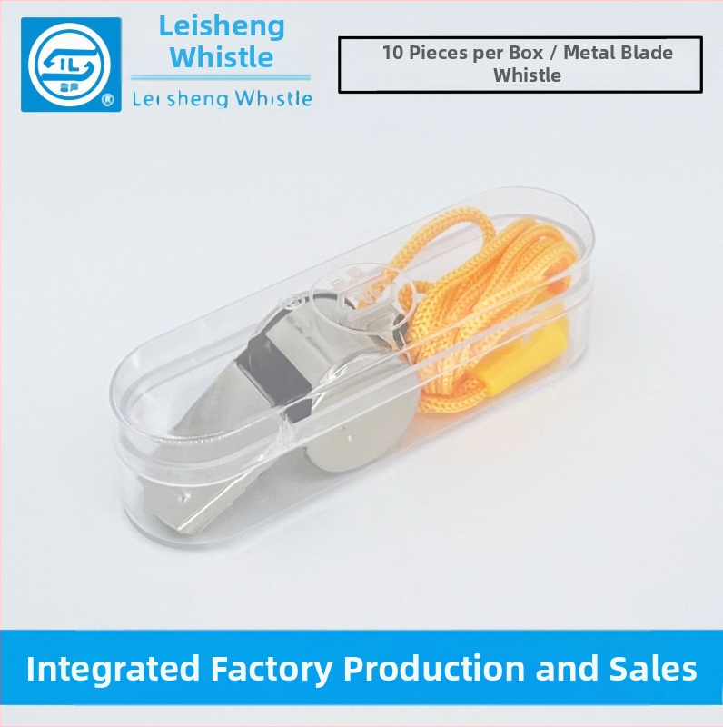 Píšťalka — Thundersheng kovová rozhodcovská píšťalka, tlač loga, prispôsobiteľná, vhodná pre beh, turistiku a hry s loptou