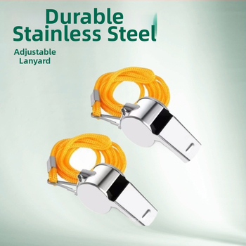 Flat píšťala pre rozhodcu z nerezovej ocele – pre trénera a súťaže, vhodná na beh, cyklistiku, zimné športy, streľbu a ďalšie športy s loptou