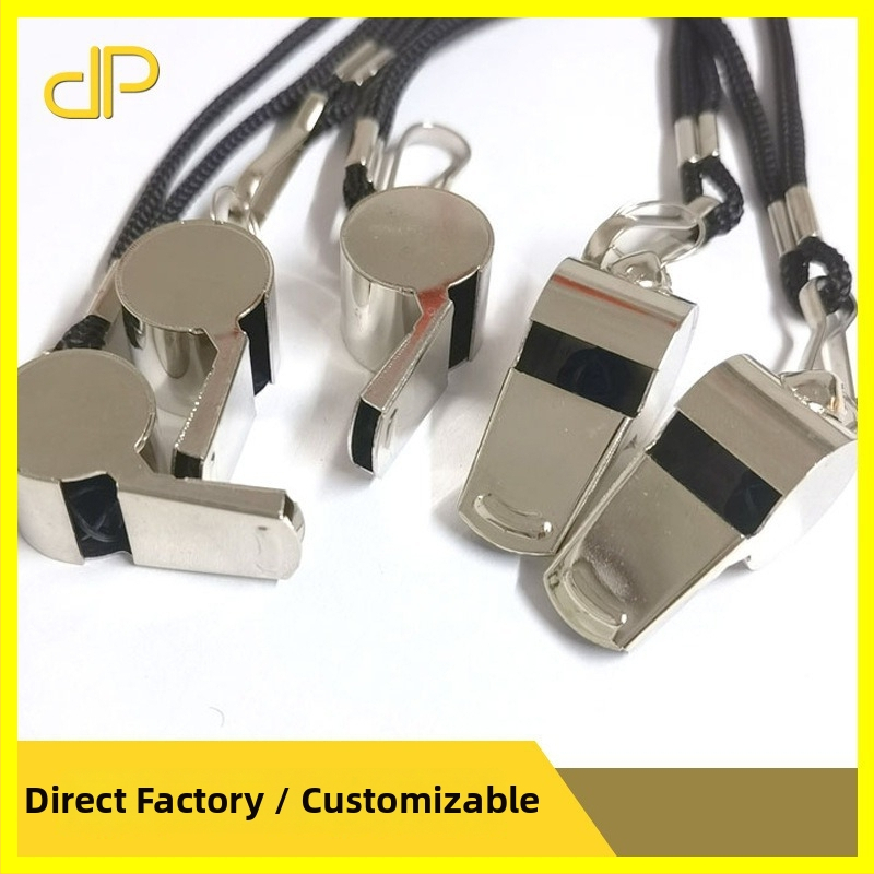 Flat píšťala pre rozhodcu z nerezovej ocele – pre trénera a súťaže, vhodná na beh, cyklistiku, zimné športy, streľbu a ďalšie športy s loptou