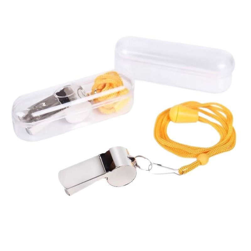 Flat σφυριχτήρα διαιτητή από ανοξείδωτο ατσάλι – κατάλληλη για προπονητή και αγώνες, για τρέξιμο, ποδηλασία, χειμερινά αθλήματα, σκοποβολή και άλλες δραστηριότητες με μπάλα