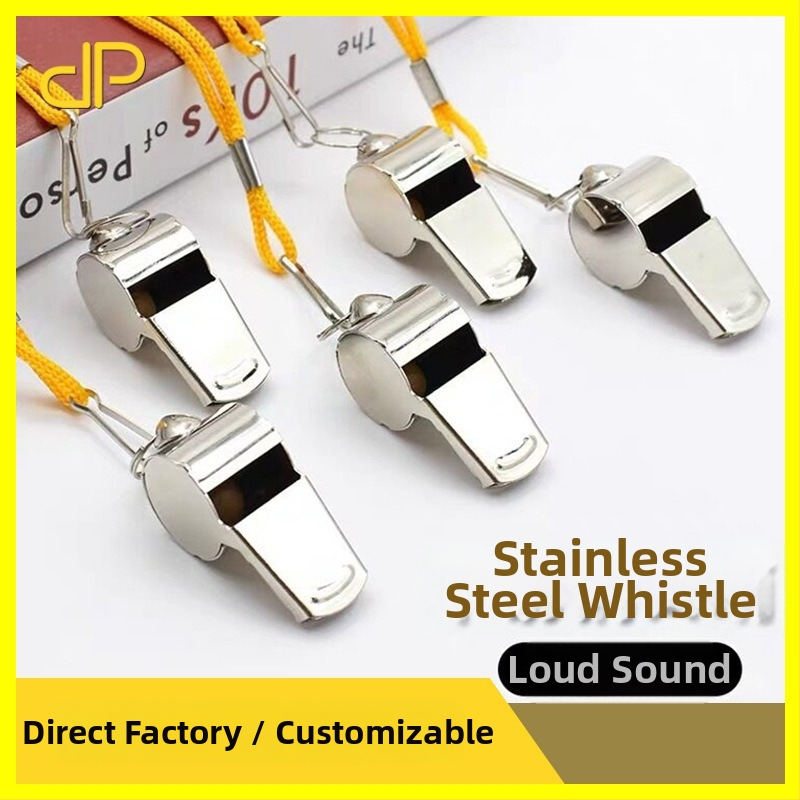 Flat píšťala pre rozhodcu z nerezovej ocele – pre trénera a súťaže, vhodná na beh, cyklistiku, zimné športy, streľbu a ďalšie športy s loptou