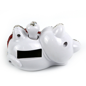 Fox auto dekor s Lucky Cat — ABS/Rhinestone, crtani stil, ukras za središnju konzolu