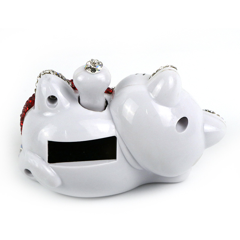 Fox auto dekor s Lucky Cat — ABS/Rhinestone, crtani stil, ukras za središnju konzolu