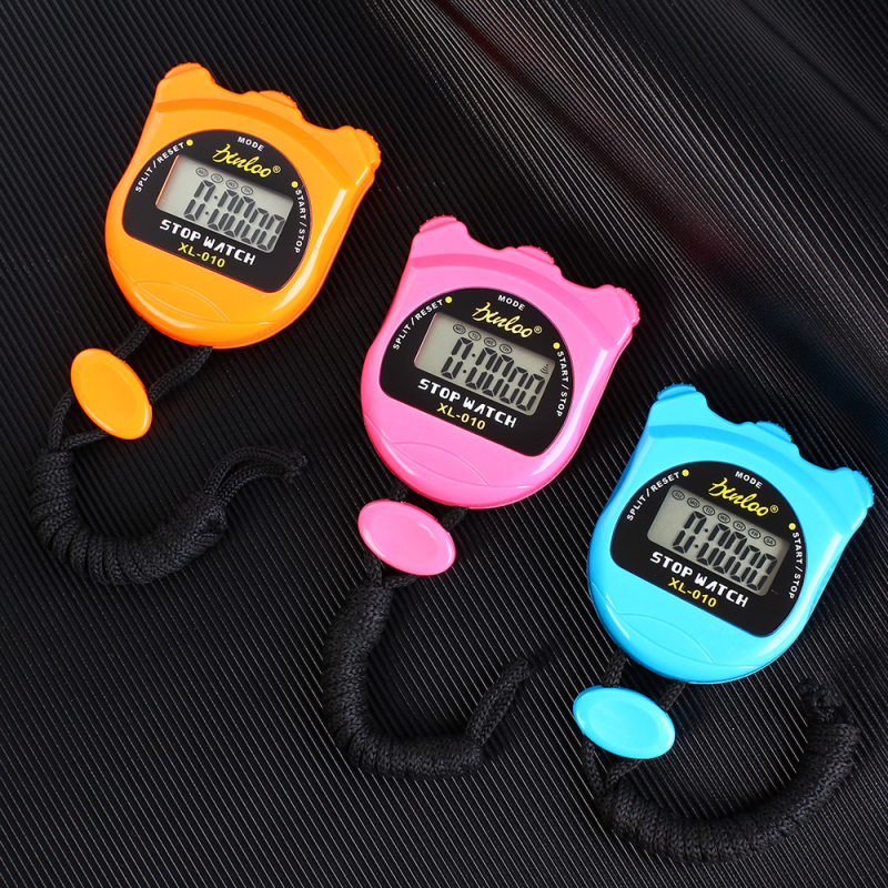 Elektronička štoperica s dvostrukim kanalom, pauza, ABS kućište, protuklizna površina, ispisani logo