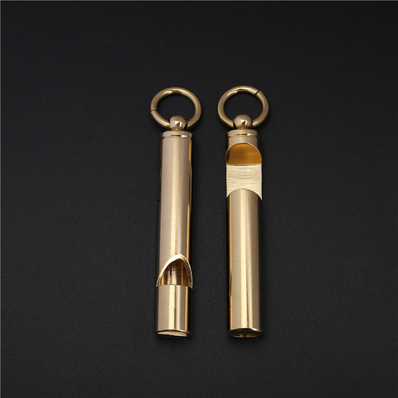 Latunski otvarač za boce i zviždaljka – privjesak za ključeve Bailixing, materijal mesing, kategorija zviždaljka, podrijetlo Guangdong, tiskano logo OK