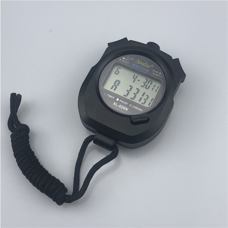 Elektronički štoper XL-026N s dvostrukim redom zaslona, ABS kućište, 82,3 g