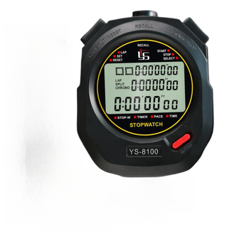 Електронен хронометър за лекоатлетика, PVC корпус, не водоустойчив, без функция за пауза, без антихлъзгаща повърхност