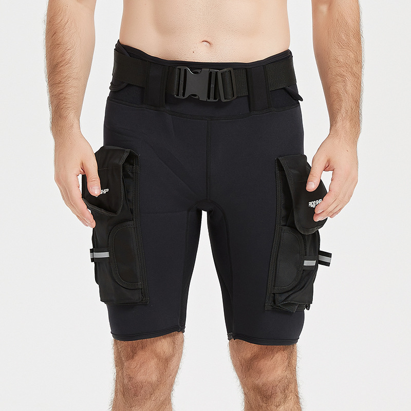 3 mm neopren kratke hlače za ronjenje s džepovima za pohranu – unisex za vodene sportove: ronjenje, snorkeljanje i surfanje