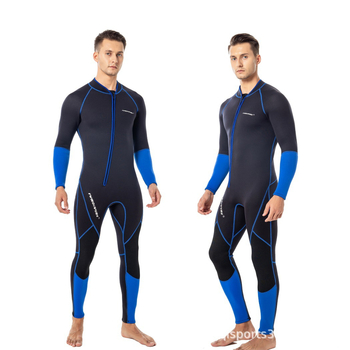 Fundivers 3 mm muški dugački neopren kombinezon s prednjim zatvaračem, održava toplinu za ronjenje i snorkeling