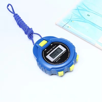 Elektronički štoper za mjerenje vremena s dvostrukim redom velikog zaslona, ABS kućište, vodootporan, funkcija pauze, mogućnost otisaka logotipa