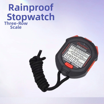Elektronička štoperica, 500-kanalna, 301-funkcija mjerenja vremena za natjecanja i trening, zaslon s 2 reda, točnost 1/1000 s, vodootporan
