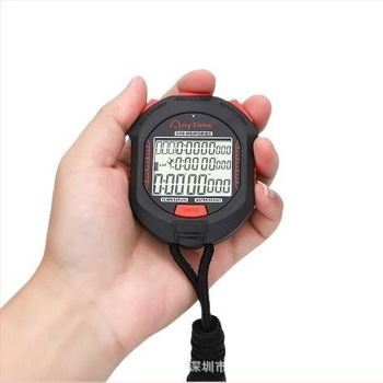 Elektronička štoperica, 500-kanalna, 301-funkcija mjerenja vremena za natjecanja i trening, zaslon s 2 reda, točnost 1/1000 s, vodootporan