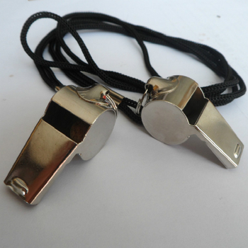 Piskaljka od nehrđajućeg čelika s užetom, sudijska i trenerska piskaljka, otisnuto logo