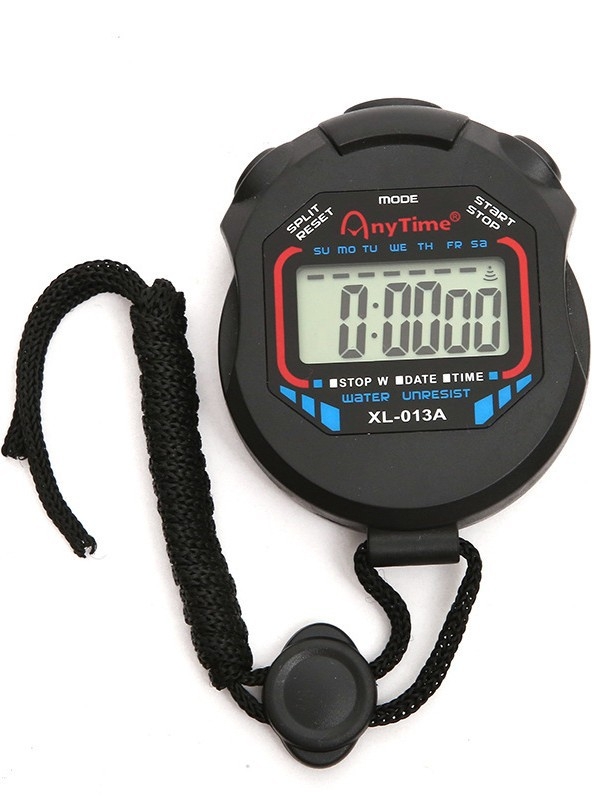 Elektronička štoperica: vodootporna, s funkcijom pauze, protivklizna površina, ABS materijal, zaslon u jednom redu (Model 013A)