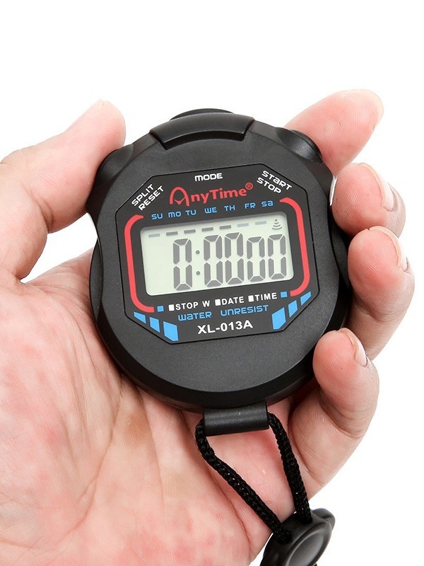 Elektronička štoperica: vodootporna, s funkcijom pauze, protivklizna površina, ABS materijal, zaslon u jednom redu (Model 013A)