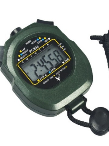 Tianfu PC894 elektronička štoperica, jednostruki red, 2-kanalna, vodootporna, s funkcijom pauze, za nogomet, košarku i odbojku