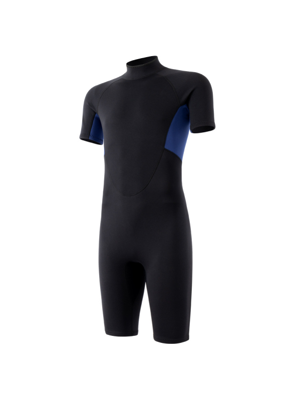 Unisex 2 mm neoprenski kratki rukav cijeli wetsuit s prugastim uzorkom za zadržavanje topline