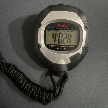 Elektronički štoper za sport – ručni s pozadinskim osvjetljenjem, prenosni, ABS, 46,6 g