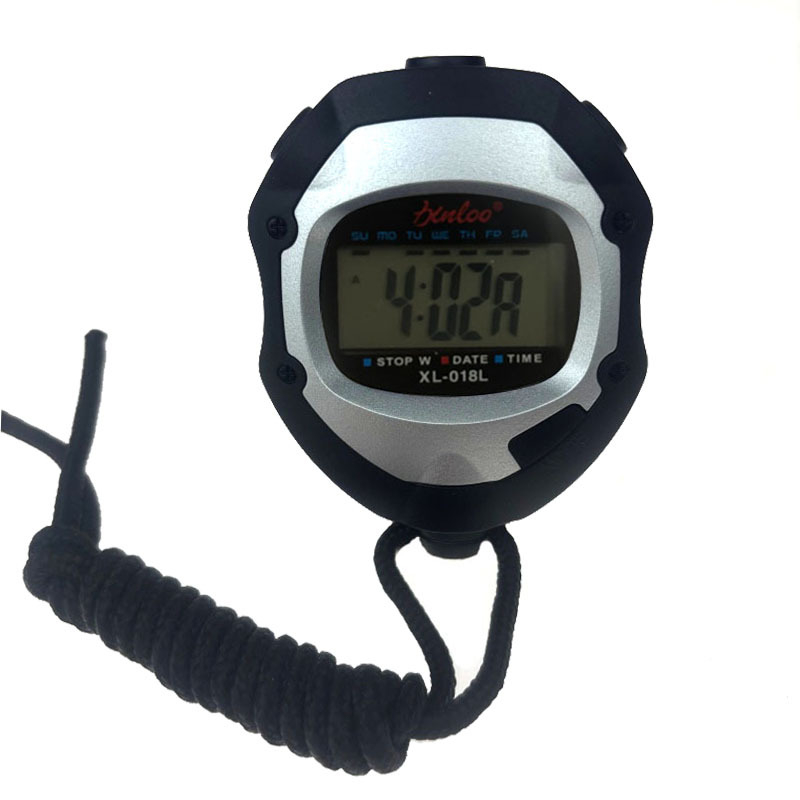 Elektronički štoper za sport – ručni s pozadinskim osvjetljenjem, prenosni, ABS, 46,6 g