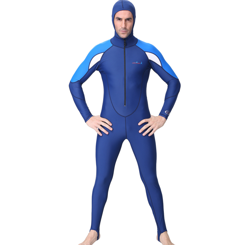 Unisex dugi neopren s kapuljom i UV zaštitom, za ronjenje, plažu i plivanje