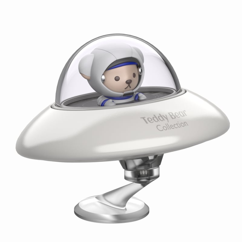Držač automobalskog parfema inspiriran UFO, čvrst tip, citrusno-morski miris, montira se na sjedalo, 10–20 ml