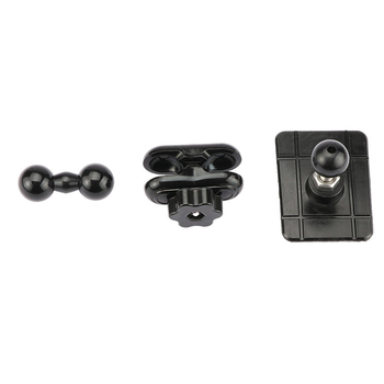 Автомобилен държач за телефон с аксесоар за шарнирна глава, лепилен монтаж, 1/4 инча към 17 мм шарнирна глава, обща съвместимост, за спортни камери