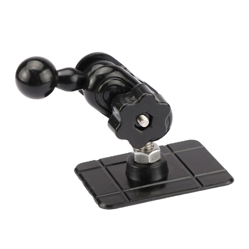 Автомобилен държач за телефон с аксесоар за шарнирна глава, лепилен монтаж, 1/4 инча към 17 мм шарнирна глава, обща съвместимост, за спортни камери